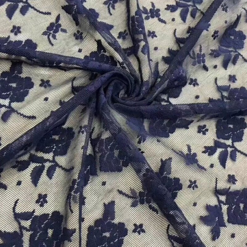 Lace Fabric Rose Scarf Polyester Warp Knit Wholesale Supplier 5